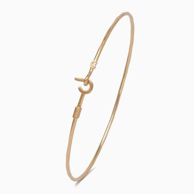 Jewelry - Dainty St. John Hook Bracelet with Open Petroglyph, 1.5mm - VIBE JEWELRY