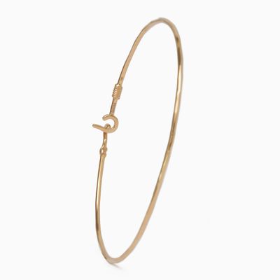 Jewelry - Dainty St. John Hook Bracelet with Open Petroglyph, 1.5mm - VIBE JEWELRY