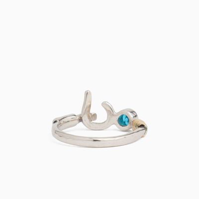 Jewelry - St. John Hook Ring with Stone - VIBE JEWELRY