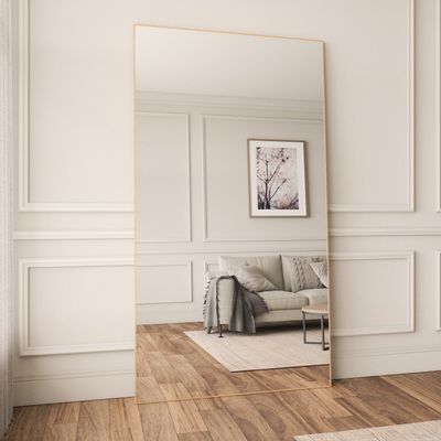Miroirs - Très grand miroir pleine longueur avec cadre en chêne (130 x 220 cm) - SCANDINAVIAN GLASSFACTORY