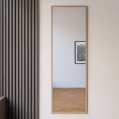 Miroirs - Miroir pleine longueur avec cadre en bouleau (50x150cm) - SCANDINAVIAN GLASSFACTORY