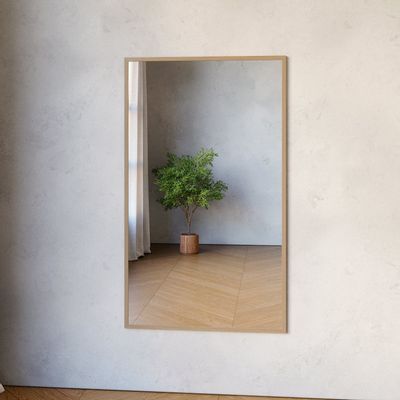 Miroirs - Grand miroir pleine longueur avec cadre en bouleau (80x135cm) - SCANDINAVIAN GLASSFACTORY