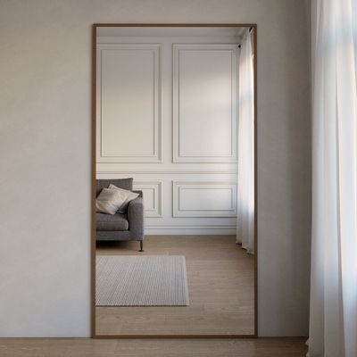 Mirrors - Extra Large Full Length Mirror With Alder Frame (110x210cm) - SCANDINAVIAN GLASSFACTORY