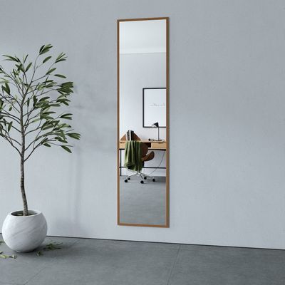 Mirrors - Full Length Mirror With Alder Frame (50x200cm) - SCANDINAVIAN GLASSFACTORY