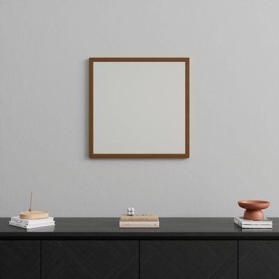 Miroirs - Petit miroir mural avec cadre en aulne (50x50cm) - SCANDINAVIAN GLASSFACTORY