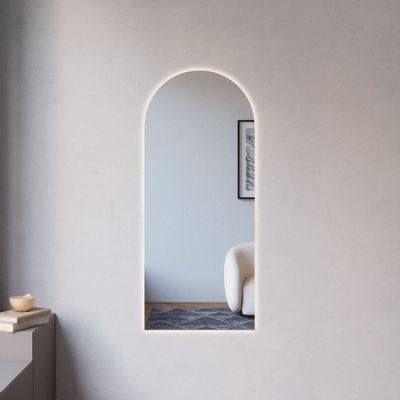 Miroirs - Arch - Miroir moderne avec lumières LED (50x120cm) - SCANDINAVIAN GLASSFACTORY