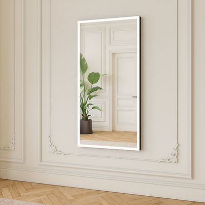 Bathroom mirrors - Full Lux Square LED Mirror (140x70cm) - SCANDINAVIAN GLASSFACTORY