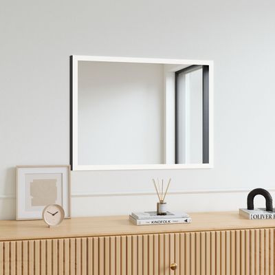 Bathroom mirrors - Full Lux Square LED Mirror (70x90cm) - SCANDINAVIAN GLASSFACTORY