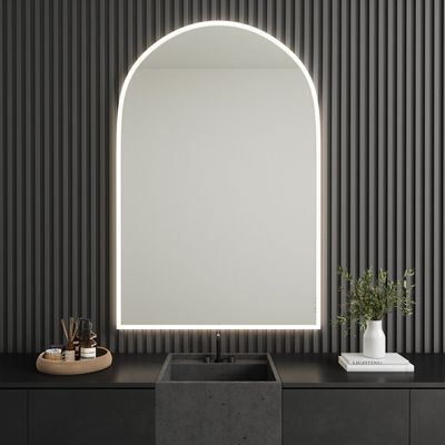 Bathroom mirrors - Full Lux Arch LED Mirror (100x150cm) - SCANDINAVIAN GLASSFACTORY