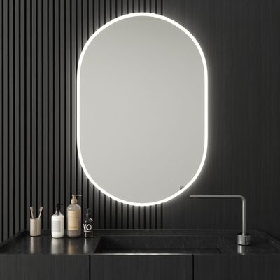 Bathroom mirrors - Full Lux Oval LED Mirror (60x100cm) - SCANDINAVIAN GLASSFACTORY