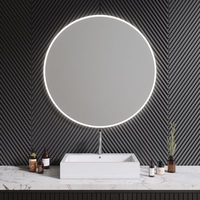 Bathroom mirrors - Full Lux Round LED Mirror (100cm) - SCANDINAVIAN GLASSFACTORY