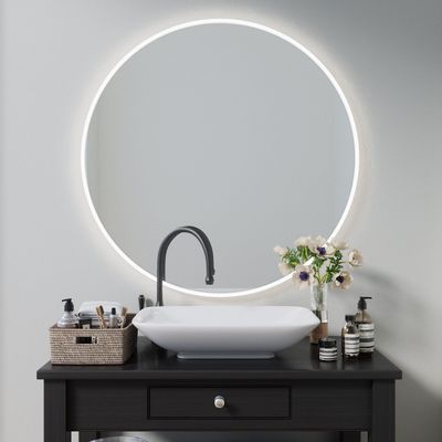 Mirrors - Full Lux Round LED Mirror (120cm) - SCANDINAVIAN GLASSFACTORY