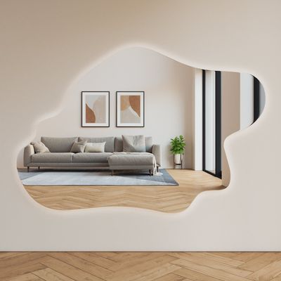 Mirrors - Island - Frameless Mirror With Backlight (165x110cm) - SCANDINAVIAN GLASSFACTORY