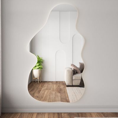 Mirrors - Lighthouse Mirror With Backlight (110x190cm) - SCANDINAVIAN GLASSFACTORY
