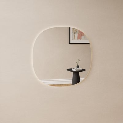 Mirrors - Ellipse Shaped Mirror with Lights (70cm) - SCANDINAVIAN GLASSFACTORY