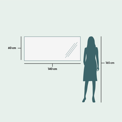 Mirrors - Rectangular Mirror With Lights (140x60cm) - SCANDINAVIAN GLASSFACTORY