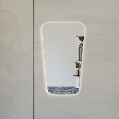 Mirrors - Retro Style Mirror With Lights (60x100cm) - SCANDINAVIAN GLASSFACTORY