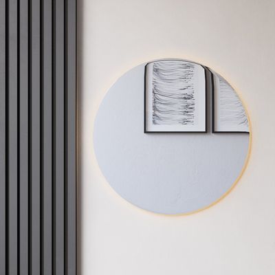Mirrors - Round Mirror With LED-Lights (60cm) - SCANDINAVIAN GLASSFACTORY
