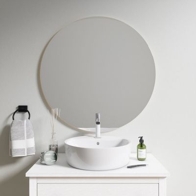 Mirrors - Round Mirror With LED-Lights (90cm) - SCANDINAVIAN GLASSFACTORY