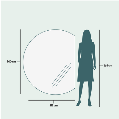 Miroirs - Miroir de forme spéciale avec lumières (112x140cm) - SCANDINAVIAN GLASSFACTORY