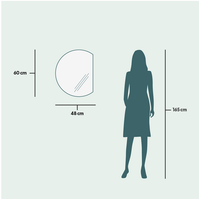 Miroirs - Miroir de forme spéciale avec lumières (48x60cm) - SCANDINAVIAN GLASSFACTORY