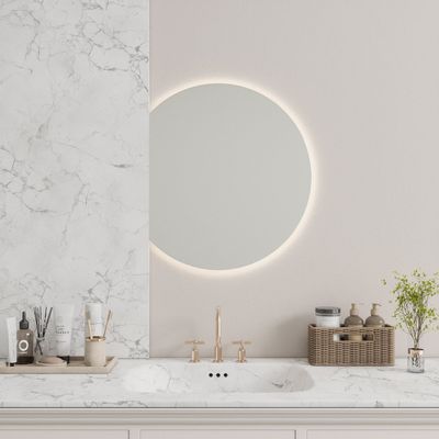 Mirrors - Special Shape Mirror With Lights (56x70cm) - SCANDINAVIAN GLASSFACTORY
