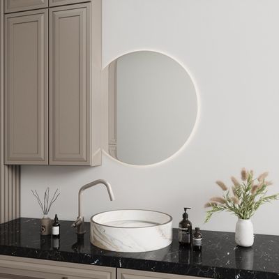 Mirrors - Special Shape Mirror With Lights (72x90cm) - SCANDINAVIAN GLASSFACTORY