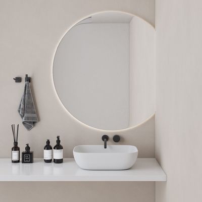 Mirrors - Special Shape Mirror With Lights (88x110cm) - SCANDINAVIAN GLASSFACTORY
