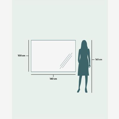 Miroirs - Miroir mural basique (140x100cm) - SCANDINAVIAN GLASSFACTORY
