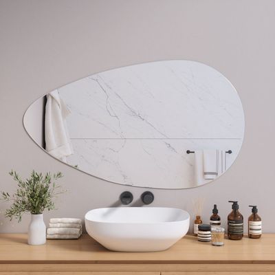 Mirrors - Drop wall mirror (70x120cm) - SCANDINAVIAN GLASSFACTORY