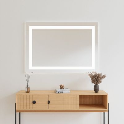 Miroirs pour salle de bain - Miroir LED, 4 bandes lumineuses (100x70cm) - SCANDINAVIAN GLASSFACTORY