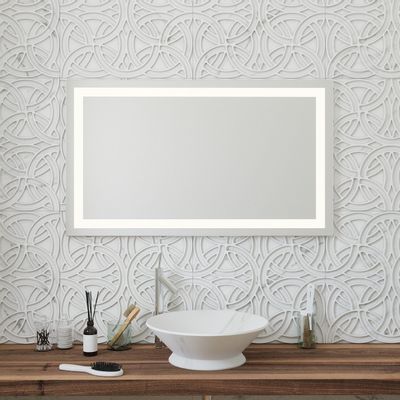 Miroirs pour salle de bain - Miroir LED, 4 bandes lumineuses (120x70cm) - SCANDINAVIAN GLASSFACTORY