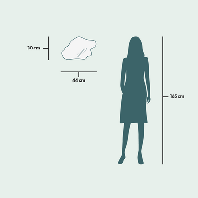 Miroirs - Island - Miroir sans cadre (44x30cm) - SCANDINAVIAN GLASSFACTORY