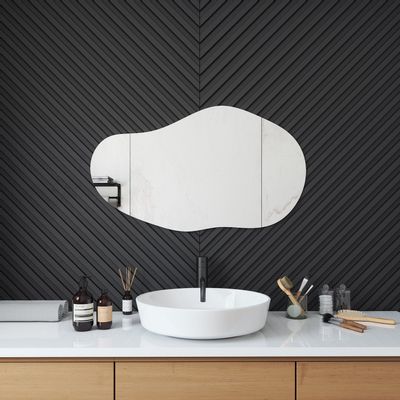 Miroirs - Miroir mural sable (55x100cm) - SCANDINAVIAN GLASSFACTORY