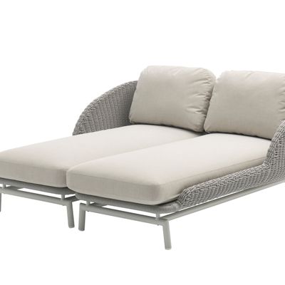 Deck chairs - Daybed (right armrest) SCOOP - COUTURE JARDIN
