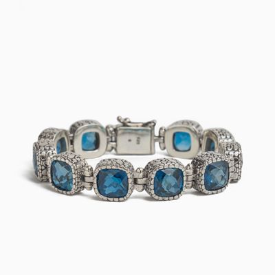 Bijoux - Bracelet à maillons en pierres précieuses avec texture de tortue - VIBE JEWELRY