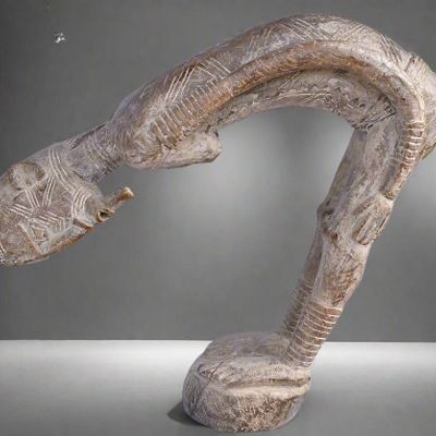 Sculptures, statuettes and miniatures - Dogon Statue Nommo Shicouroule - QUINTESSENCE AFRICAINE