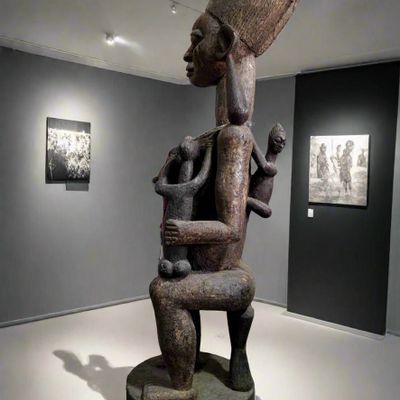 Sculptures, statuettes and miniatures - Agere Yoruba Maternity Statue, Nigeria - QUINTESSENCE AFRICAINE