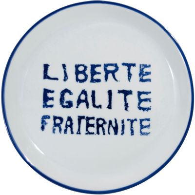 Everyday plates - ASSIETTE REPUBLIQUE 27CM - PORCELAINE DU LOT VIREBENT