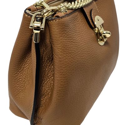 Leather goods - Sac en cuir maron avec chaîne - L'OFFICIEL SRL