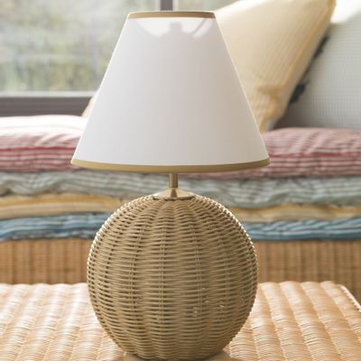 Lampes de table - Lampe de table sans fil en rotin avec boule - MAHE HOMEWARE