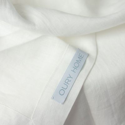 Table linen - White Linen Tablecloth 140 x 260 cm - OURY HOME