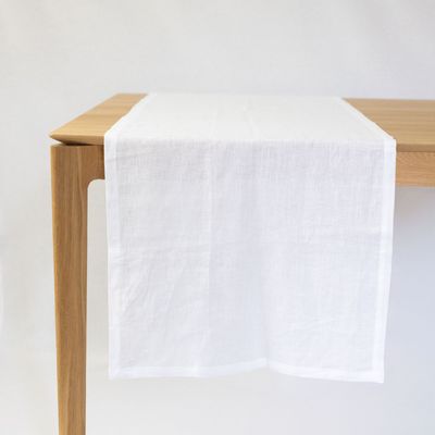 Table linen - White Table Runner - OURY HOME