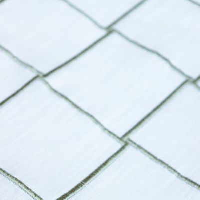 Linge de table textile - Nappe en lin | QUADRO Sage Green - GIARDINO SEGRETO