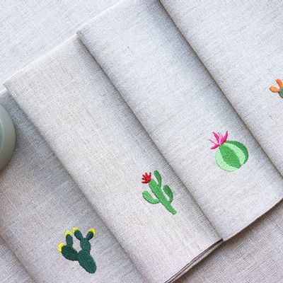 Linge de table textile - Serviette en lin | CACTUS - GIARDINO SEGRETO
