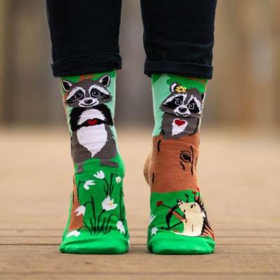 Socks - Arty Raccoons in love socks - PIRIN HILL