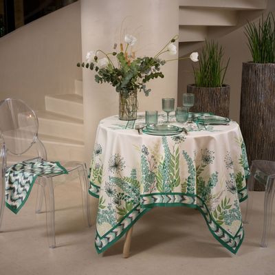 Linge de table textile - Nappe Eucalyptus - BEAUVILLÉ