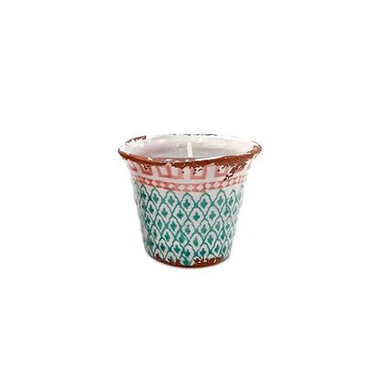 Decorative objects - Ceramic Etnic candle CITRONELA size M - WAX DESIGN - BARCELONA