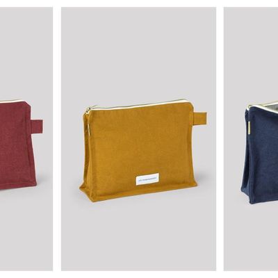 Pochettes - Trousse de toilette en épaisse toile de coton bio - LES PENSIONNAIRES