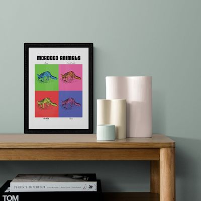 Poster - Poster: FENNEC zoological chart POP version - THE VINTAGE FACTORY - AFFICHES EXCLUSIVES MADE IN MOROCCO